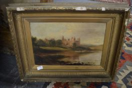 Three 19th century landscape scenes, oil on canvas.