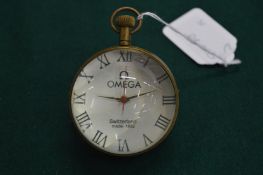 A reproduction ball clock.