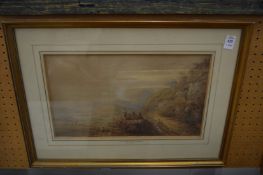 Dr Gould, view between Harlech and Tremadoc, watercolour.