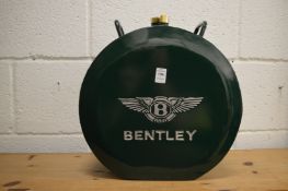 A reproduction Bentley petrol can.