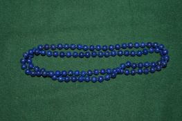 A good lapis lazuli bead necklace.