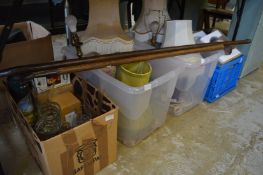 Household and decorative items to include lamps, collectors plates etc.