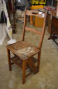 A metamorphic chair.