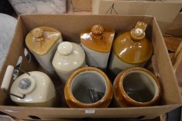 Stoneware hot water bottles etc.