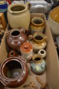 Pottery jugs, stoneware jars etc.