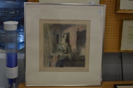 Bernard Dunstan, two lithographic prints, figure subjects.