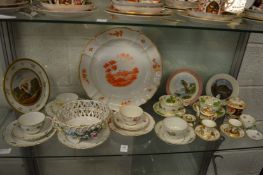 Quantity of decorative 19th century and later porcelain.