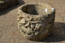 Composite garden planter.