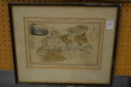 Langleys new map of Surrey, framed and glazed.