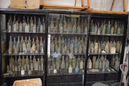 A large collection of old bottles and jars etc, all in excavated condition.