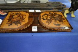 Two Tunbridge ware book slides.