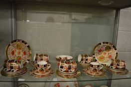 A Royal Crown Derby Imari pattern twelve place tea service.
