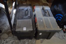 Two tool boxes with contents.