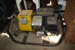 A petrol powered generator.