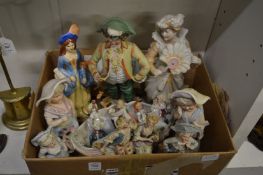 Decorative Continental porcelain figures.