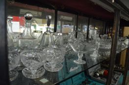 A quantity of household and decorative glassware.