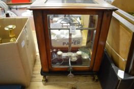 A set of scientific or diamond scales.