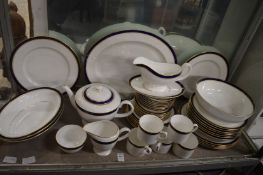 A Royal Worcester Howard blue part dinner service.