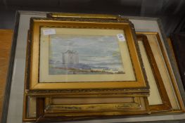 A small collection of watercolours, various subjects.