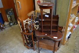 Household furniture to include stick stands, walking sticks etc.