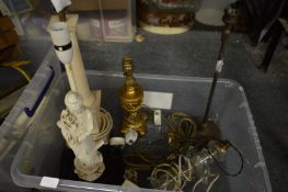 Decorative table lamps.