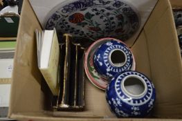 Chinese ginger jars and other items.