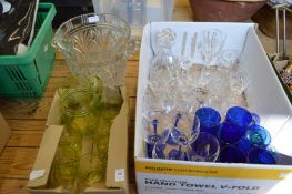 Quantity of glassware to include a large ice bucket.