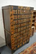 A good large Chinese multi-drawer chest decorated with calligraphy.
