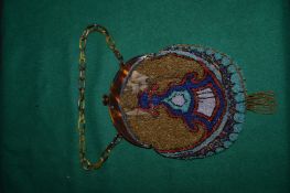 A good bead work evening purse.