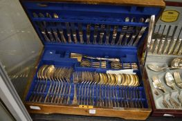 Cased Mappin and Webb cutlery set.