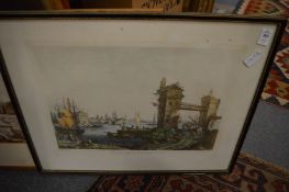 A group of prints, some unframed.