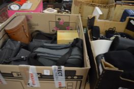 Large quantity of camera equipment and associated items.