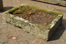 A stone trough.