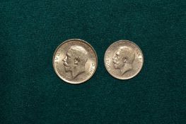 A 1912 sovereign and half sovereign.