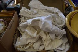 Quantity of lace, linen, trimmings etc.