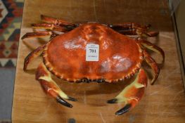 A cast iron crab shaped box.