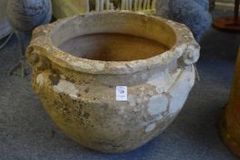 In the manner of Compton Pottery for Liberty & Co., an earthenware jardiniere.