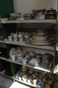 A quantity of decorative and household china to include part services by Tuscan china and others.