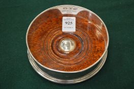 A good modern silver mounted decanter coaster.