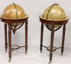 A SUPERB PAIR OF 19TH CENTURY TERRESTRIAL AND CELESTIAL GLOBES ON STAND by THOMAS MALBY & SON, 37