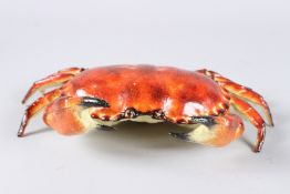 A CAST IRON CRAB BOX. 12ins .