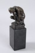 AFTER RODIN. A bronze 