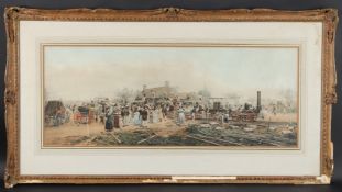 AFTER EDWARD LAMSON HENRY (AMERICAN 1841-1919) The First Railroad Train on The Mohawk And Hudson