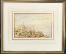 T NEWENHAM DEANE (1828-1899) View of Cromer, watercolour, inscribed in panel verso, 16 x 24.5cm