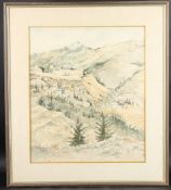 MIDDLE EASTERN SCHOOL (EARLY TO MID 20TH CENTURY) Houses and fortified buildings in a valley with