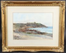 S I REED (19TH CENTURY) Pendennis Castle' watercolour, inscribed and indistinctly signed 26.5 x