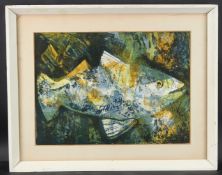HANS EMIL DEUTSCH (1927-2014) Fish lithographic print, 42 x 58cm, unframed but frame present