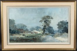 JOHN REGINALD BURMAN (b.1936) 'Quiet Lane, Hindsweston, Norfolk' oil on board, signed, gallery label