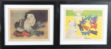 THE CARTERS INK COMPANY (EARLY 20TH CENTURY) Two Carters Kitten coloured prints, 23 x 28cm