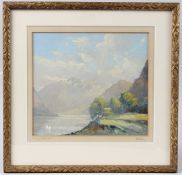 RONALD LESLIE HOWEY (1900-1981) 'Head of Ullswater' pastel, signed and inscribed on the mount, 21